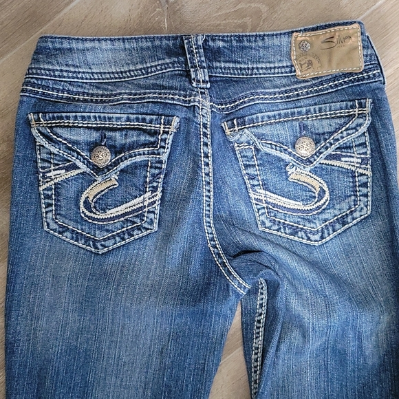 Silver Bootcut Jeans w27/l32 - Picture 3 of 4